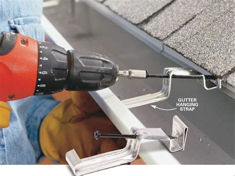 best bracket to attach gutters to metal siding|installing gutters in house.